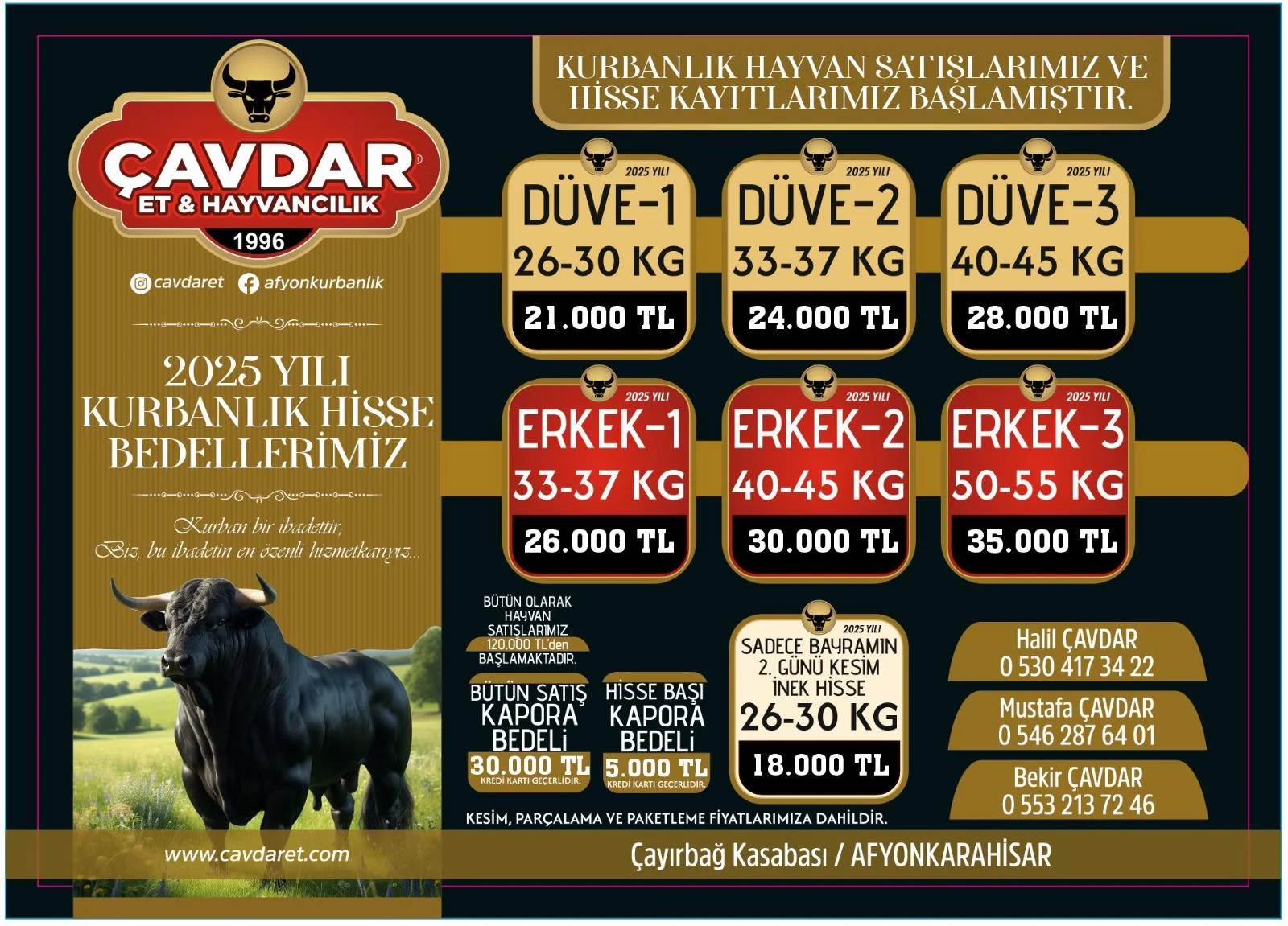 Afyon Şehir Adakçısı | Akika Kurbanı | Şükür Kurbanı | Afyon Adaklık | Kurban Online Adaklık Kurban