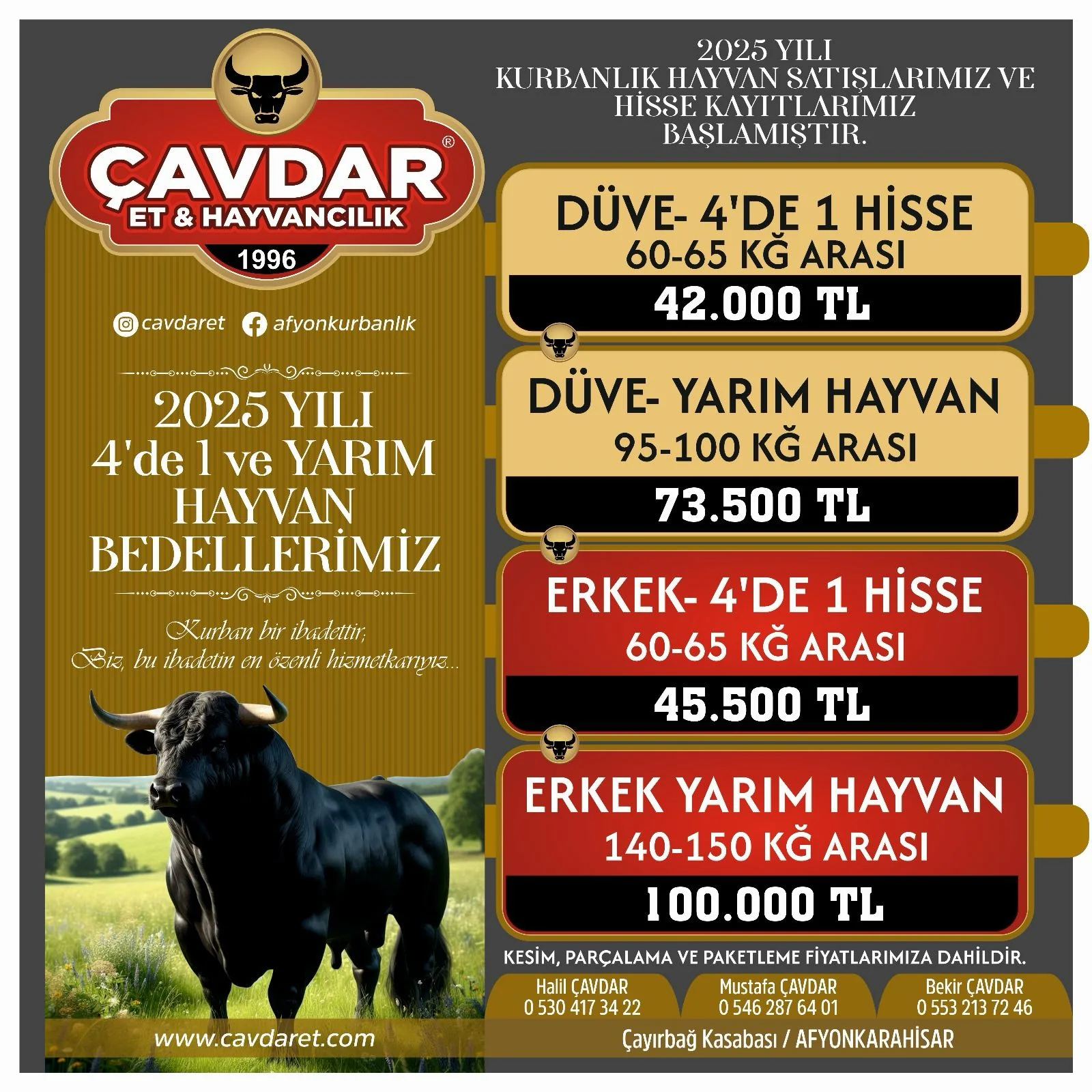 Afyon Şehir Adakçısı | Akika Kurbanı | Şükür Kurbanı | Afyon Adaklık | Kurban Online Adaklık Kurban